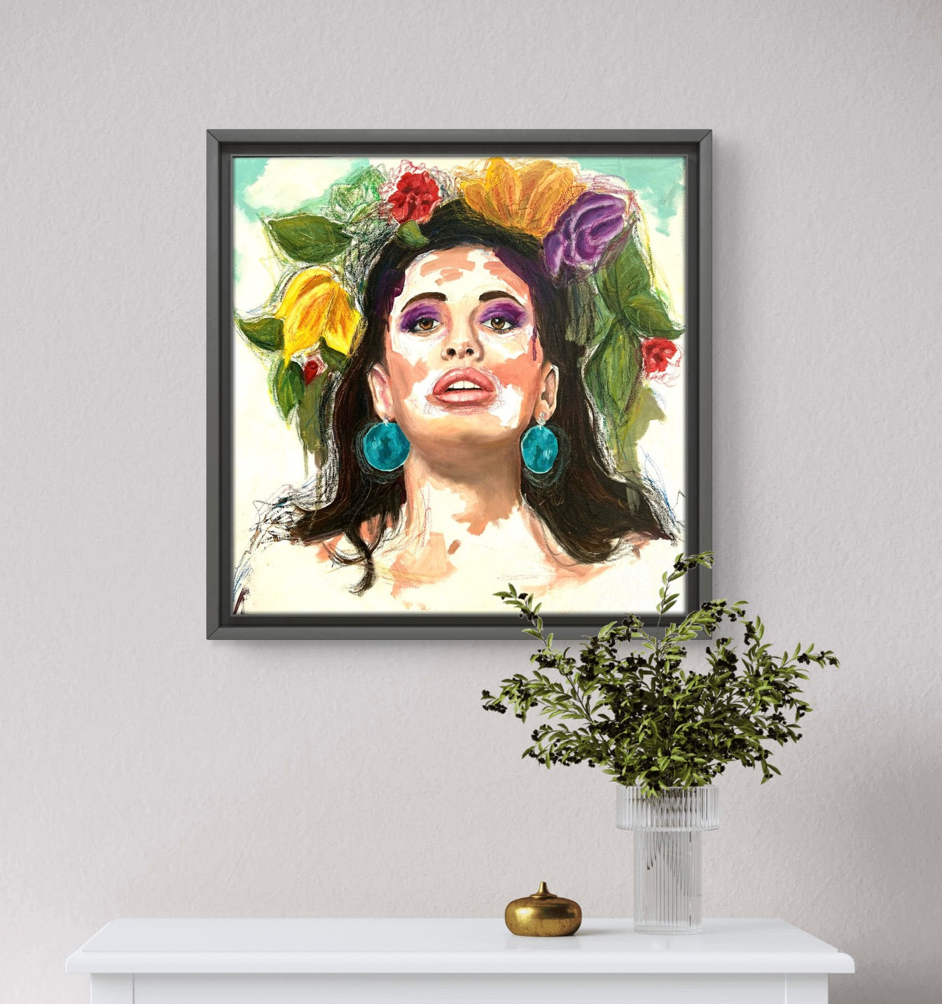 A Flower in her hair