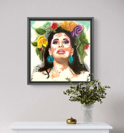 A Flower in her hair