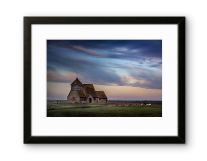Church of St Thomas Beckett, Romney Marsh (framed)