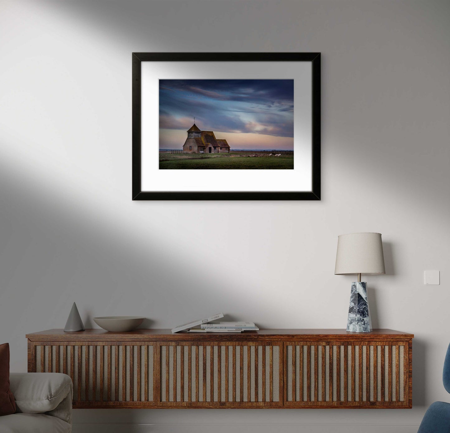 Church of St Thomas Beckett, Romney Marsh (framed)
