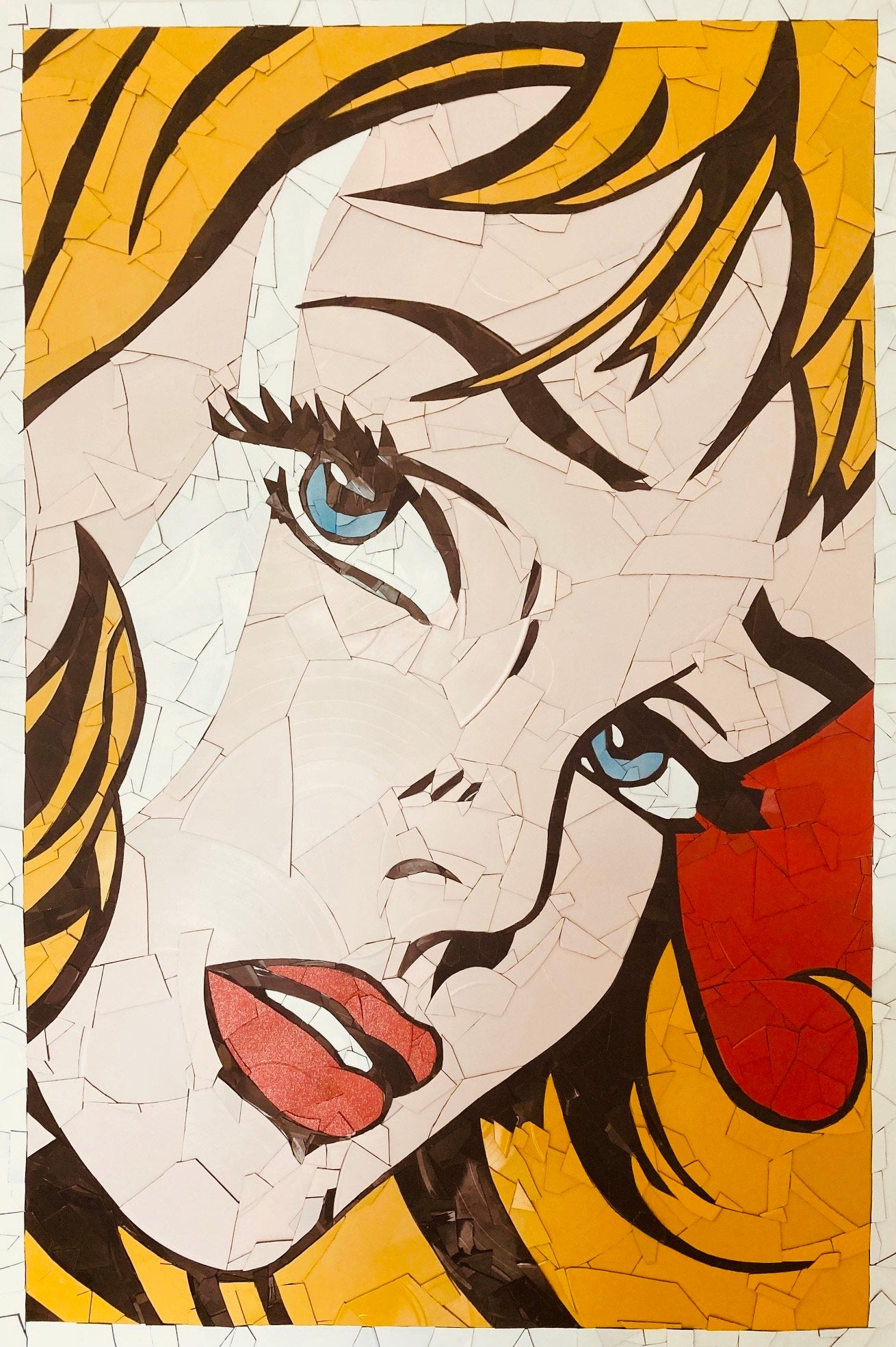 Girl Without Hair Ribbon (after Roy Lichtenstein)