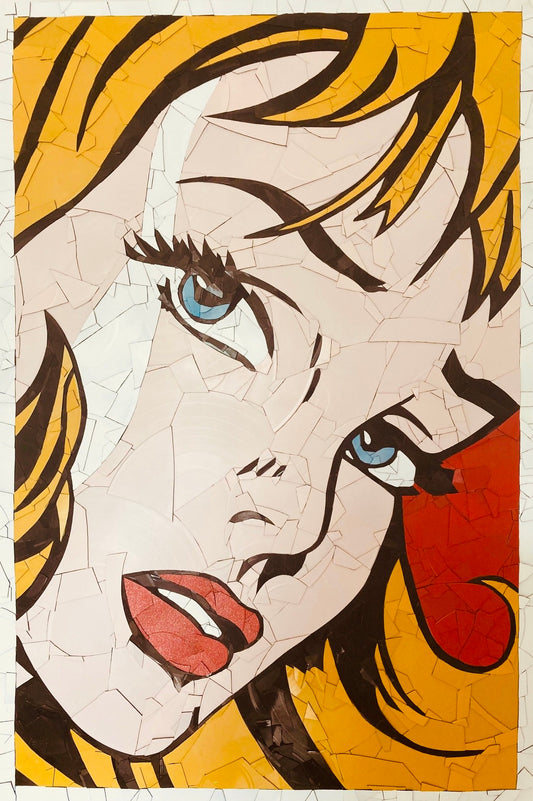 Girl Without Hair Ribbon (after Roy Lichtenstein)
