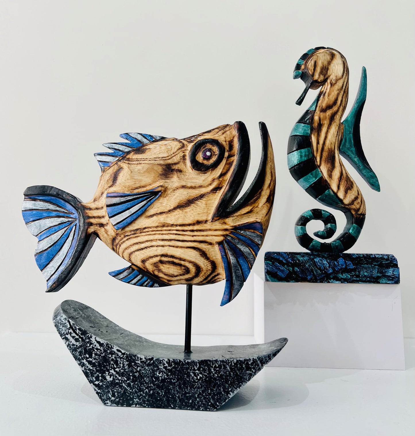 Sea Horse with Green design