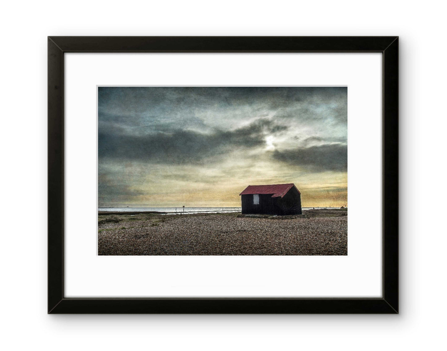 Norton's Hut, Rye harbour (framed)