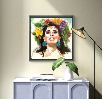 A Flower in her hair