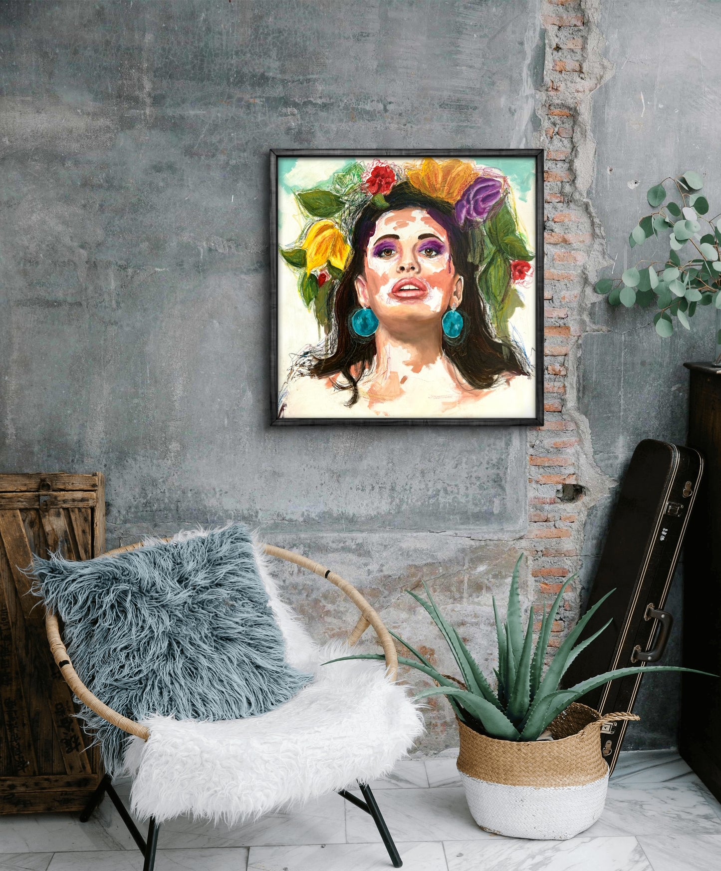 A Flower in her hair