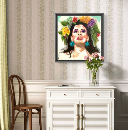 A Flower in her hair