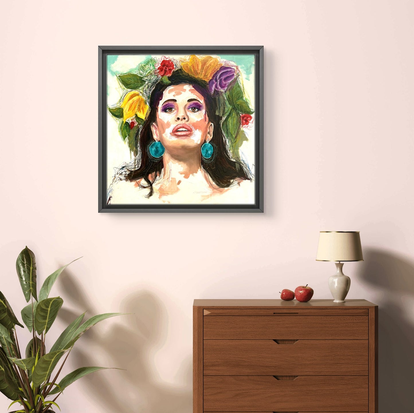 A Flower in her hair