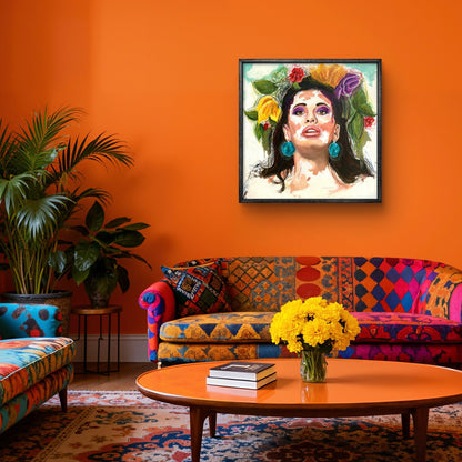 A Flower in her hair