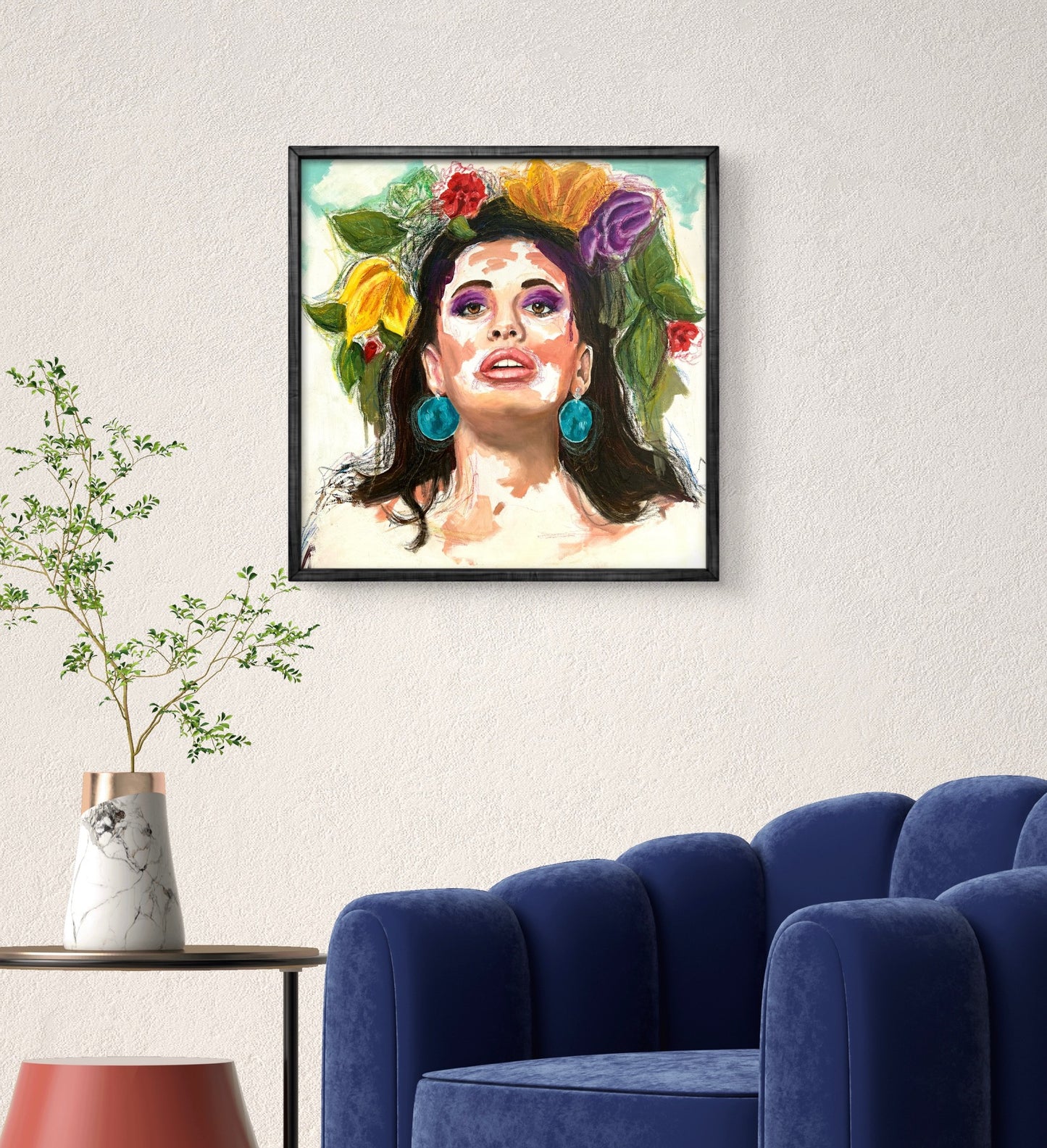 A Flower in her hair