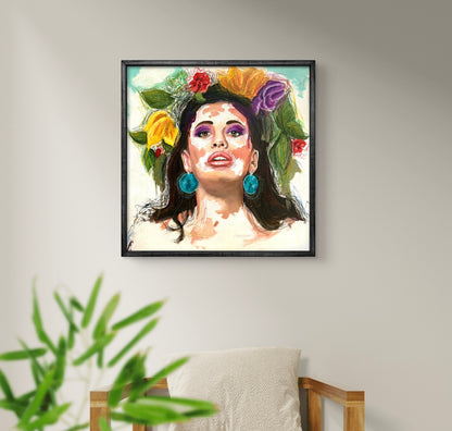 A Flower in her hair